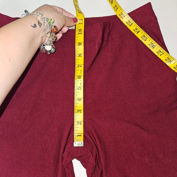Charlotte Russe Pants Women XL Burgundy Straight Leg Stretch Career Workwear - Picture 9 of 11